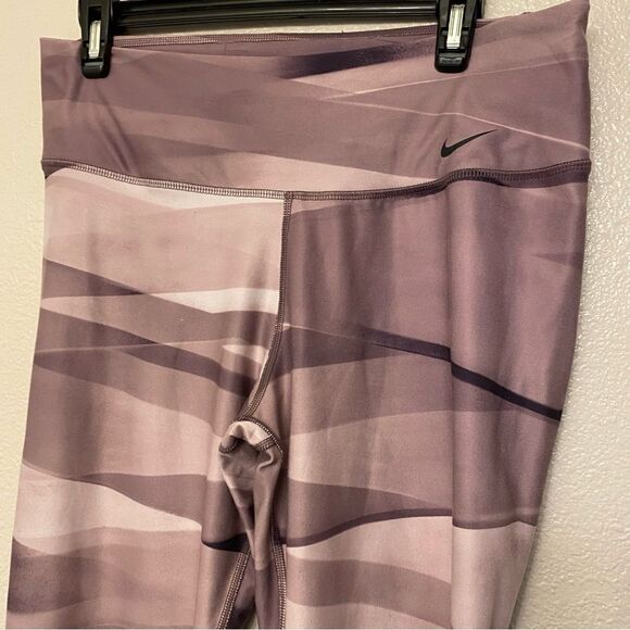 Nike Power Legend Ribbon Wrap Training running leggings blush mauve Lilac-L - Picture 4 of 10